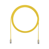 Cable de Parcheo TX6, UTP Cat6, Diámetro Reducido (28AWG), Color Amarillo, 7ft