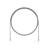 Cable de Parcheo UTP Cat6A, CM/LSZH, Diámetro Reducido (28AWG), Color Gris, 1 ft