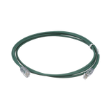 Cable de Parcheo UTP Cat6A, CM/LSZH, Diámetro Reducido (28AWG), Color Verde, 3 ft