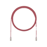 Cable de Parcheo UTP Cat6A, CM/LSZH, Diámetro Reducido (28AWG), Color Rojo, 3ft