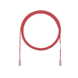 Cable de Parcheo UTP Cat6A, CM/LSZH, Diámetro Reducido (28AWG), Color Rojo, 50ft