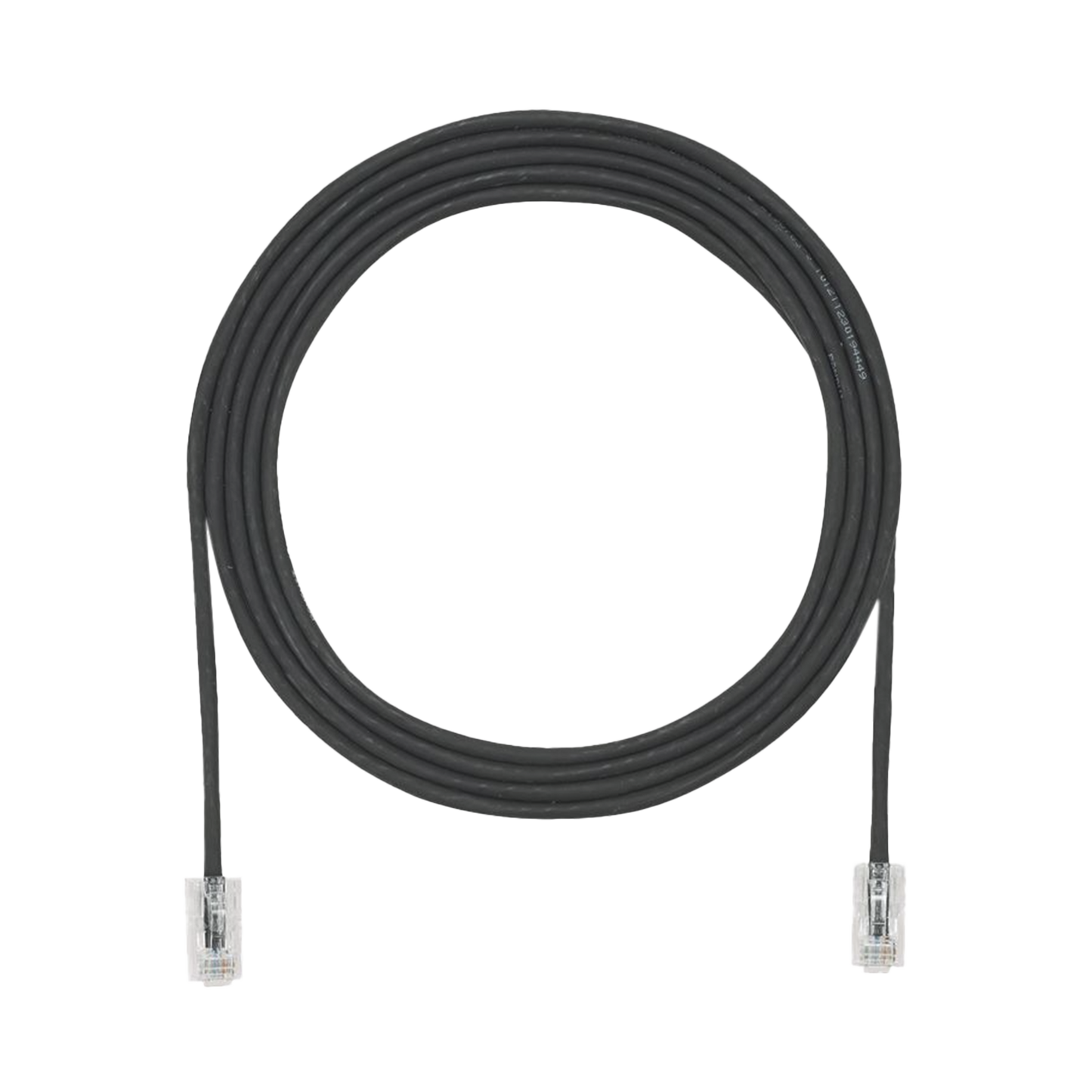 Cable de Parcheo UTP Cat6A, CM/LSZH, Diámetro Reducido (28AWG), Color Negro, 5ft