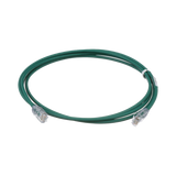 Cable de Parcheo UTP Cat6A, CM/LSZH, Diámetro Reducido (28AWG), Color Verde, 5ft