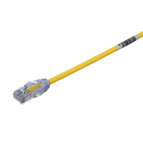Cable de Parcheo UTP, Cat6A, Diámetro Reducido (28 AWG), CM/LSZH, Color Amarillo, 8in (20.3cm)