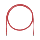 Cable de Parcheo UTP, Cat6A, 24 AWG, CM, Color Rojo, 3ft