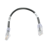 Cable de Parcheo TX6, UTP Cat6, 24 AWG, CM, Color Negro, 1ft