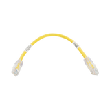 Cable de Parcheo TX6, UTP Cat6, 24 AWG, CM, Color Amarillo, 1ft