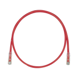 Cable de Parcheo TX6, UTP Cat6, 24 AWG, CM, Color Rojo, 7ft