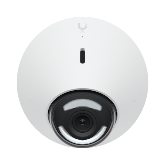 UniFi Protect Cámara G5 Dome  para interior/exterior / 2K (4MPX), ángulo 102.4°, visión nocturna IR hasta 9 mts / detecciones inteligentes / audio bidireccional / resistente a la intemperie IPx4 / antivandálica IX08