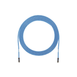 Cable de Zona U/UTP Cat6A, Con Plug Modular en Cada Extremo, Conductor 23 AWG Sólido, CMP (Plenum), 100 ft, Color Azul
