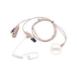 MIC-AUDIF PROF D/2 CABLES NEGROS C/TUBO ACUST P/ICOM IC-F3261/4261/3360/4360