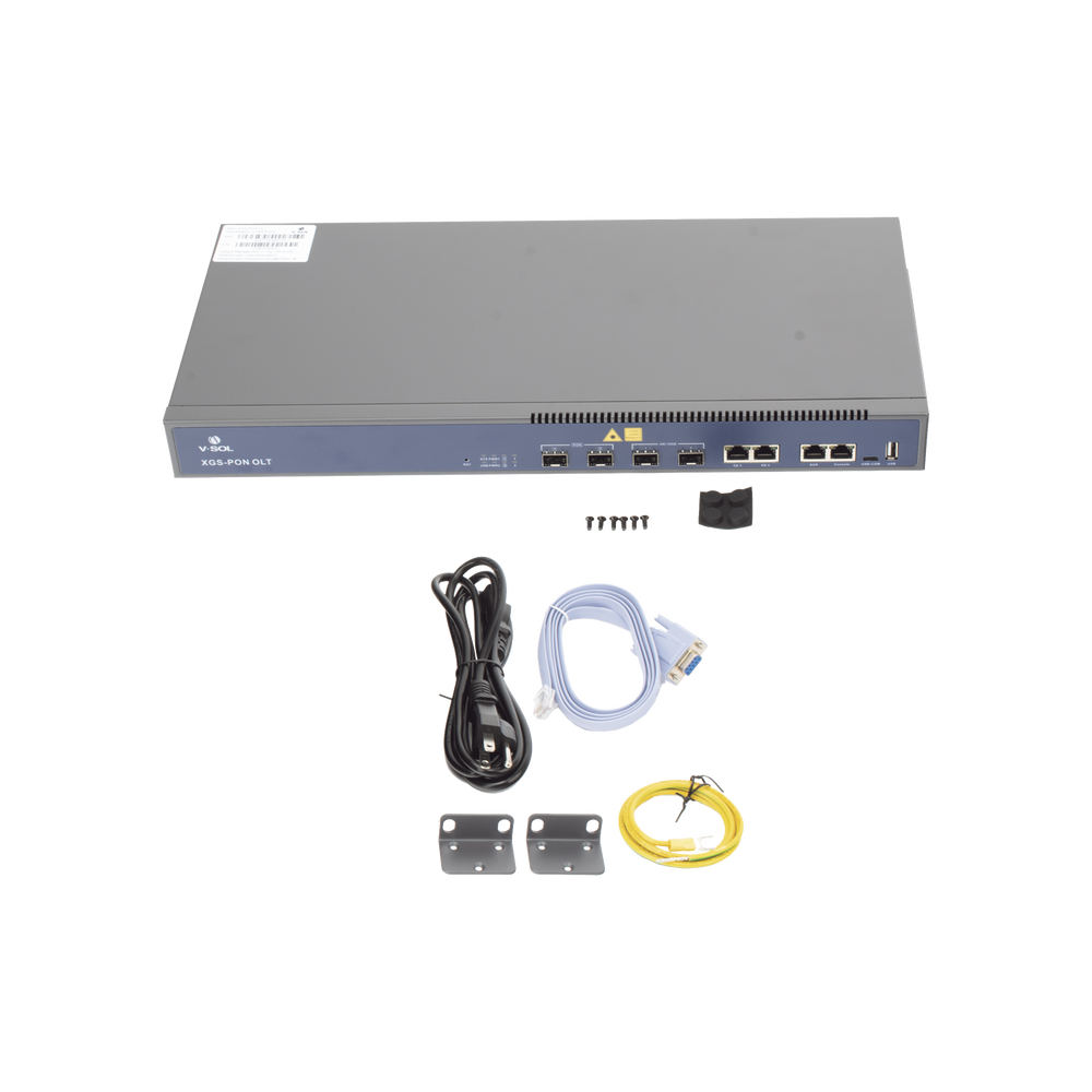 OLT Combo de 8 Puertos XGSPON/GPON / 7 Puertos Uplink (1 Puerto RJ45 + 4 Puertos SFP28 + 2 Puertos QSFP28) /  Hasta 2,048 ONUs