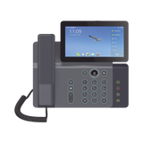 Videoteléfono IP inteligente Insignia, Android 9.0, 20 líneas SIP, pantalla a color 7" ajustable, Teclado de iluminación configurable, PoE, conferencia local de 10 vías.