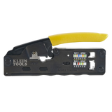 Ponchadora/Pelacables/Cortacables Compacta con Matraca para Conectores  RJ45 y RJ11/RJ12.