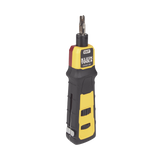 Herramienta Ponchadora de Impacto con Cuchilla para Paneles y Bloques de 66/110. Termina y Corta Cables CAT3, CAT5e y CAT6/6A en 1 paso