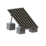 Montaje para Panel Solar, Riel "8" de 1400mm para Módulos con Espesor de 35mm, Velocidad de Viento Máx. 136km/h (20° a 45°)