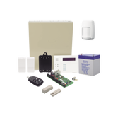 Kit Inalámbrico de panel VISTA48 con Teclado Alfanumérico 6160RF, Receptor para sensores Inalámbricos, Batería, Transformador, 2 Contactos Magnéticos 5816 con imán, 1 Sensor de Movimiento 5800PIR y un Control Remo