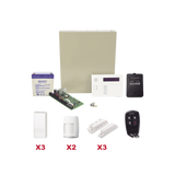 Kit inalámbrico / Panel VISTA48LA con teclado 6160RF receptor inalámbrico / 3 contactos 5816 / 2 PIR 5800PIR / 1 Llavero inalambrico Bateria y Transformador