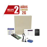 (2 Años datos ILIMITADO INCLUIDO)  Kit Vista48LA con comunicador MINI012G, Teclado, Gabinete, Bateria y Transformador