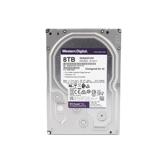 Disco duro WD de 8TB / 7200RPM / Optimizado para soluciones de video inteligente