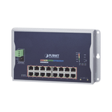 Switch Industrial Administrable Capa 2 de Pared,16 Puertos PoE 802.3at Gigabit y 2 Puertos SFP