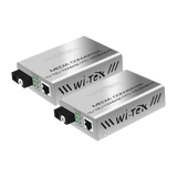 Convertidor de medios / Hasta 25 Km / 1 puerto SC/UPC 1000Mbps / 1 puerto RJ45 1000Mbps / WL: Tx 1310nm - Rx 1550nm / incluye 2 piezas A y B