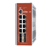 Switch L2+ PoE Industrial / Administración Cloud-Web-CLI / 8 Puertos PoE af/at/bt 100/1000 Mbps / 2 Puertos SFP Gigabit / Presupuesto PoE 460 W / Protocolo ERSP (redundancia enlaces)