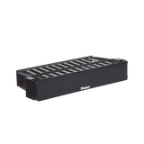 Organizador de Cables Horizontal PatchLink, Doble (Frontal y Posterior), Con Tapa Extendida, Para Rack de 19in, 2UR