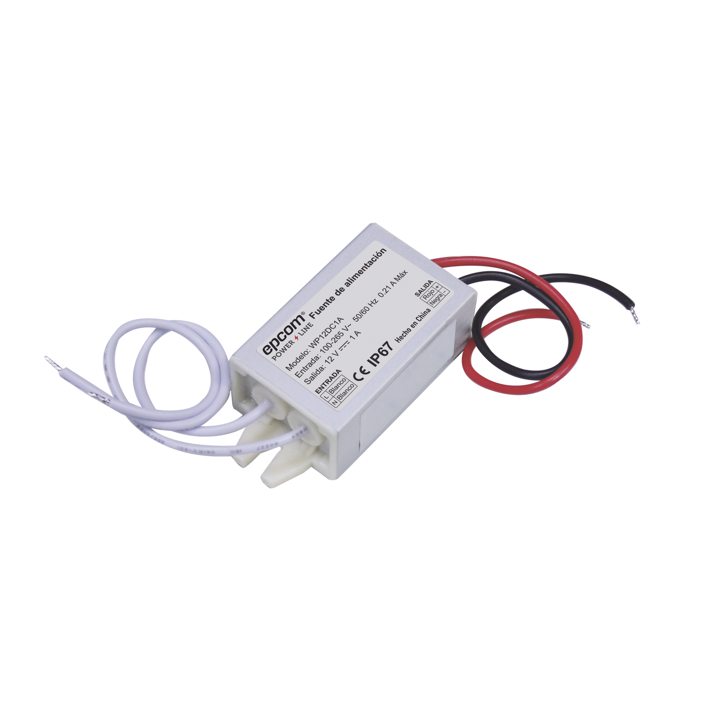 Fuente 12 V / 1 Amper / Waterproof / Intemperie grado IP67