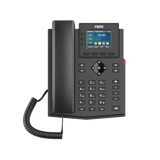 Teléfono IP empresarial para 4 líneas SIP con pantalla LCD de 2.4 pulgadas a color, Opus y conferencia de 3 vías, PoE.