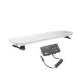 Barra de luces de 47" rojo/azul, 88 LED, con control de tráfico en color ámbar, ideal para equipar unidades de seguridad publica