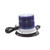 Baliza led pulso, 12-24vdc, 11 patrones de flash, montaje de imán de vacío, azul