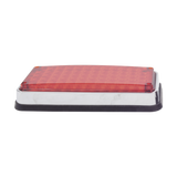 Luz de Advertencia de 7X3", Color Rojo, Ideal para Ambulancias
