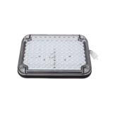 Luz de Advertencia de 9X7", Bicolor Rojo/Claro, Ideal para Ambulancias