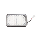 Luz de Advertencia de 6X4", Bicolor Rojo/Claro, Ideal para Ambulancias