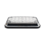 Luz de Advertencia de 6X4", Bicolor Rojo/Claro, Ideal para Ambulancias