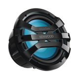 Subwoofer excelon motorsport de 10" fabricado en rejilla color negro, cuenta con iluminación Led ajustable vía RF