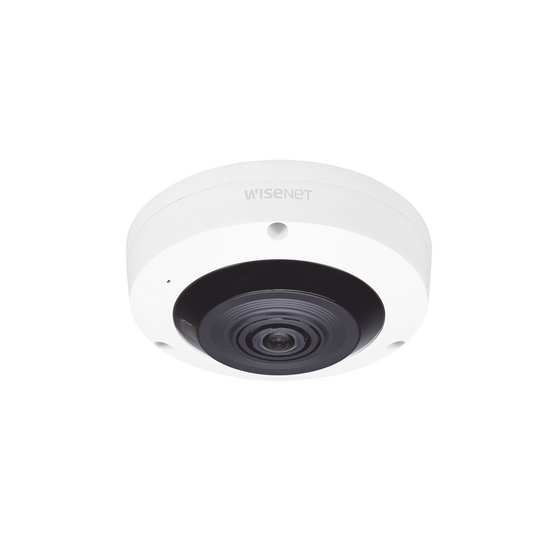 Fisheye IP Interior 6 Megapixel / WDR 120dB / IR 15m / PTZ Digital 8X / Video Analíticos Avanzados / Entrada y Salida de Audio y Alarma / Color Blanco