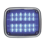 Luz de advertencia de 8 X 6", Color Azul, SAE,  IP67, Ideal para Ambulancias