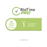 Software de Gestión Centralizada de Asistencia BIOTIMEPRO Licencia para agregar 1 compañía adicional
