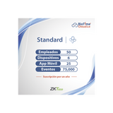 LICENCIA STANDART BIOTIME CLOUD 2.0  / 50 USUARIOS / 6 DISPOSITIVOS (Licencia Anual)