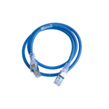 Patch Cord Z-MAX Cat6A S/FTP, CM/LS0H, 3ft, Color Azul, Versión Bulk (Sin Empaque Individual)