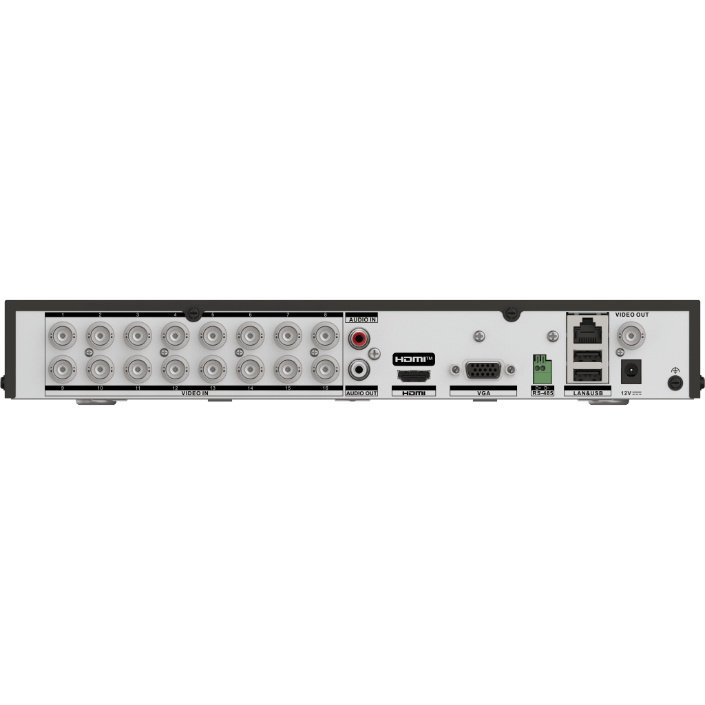 DVR 16 Canales TURBOHD + 8 Canales IP / 5 Megapixel Lite - 3K Lite / Audio de Dos Vías por Coaxitron / Reconocimiento Facial / ACUSENSE (Evita falsas alarmas) / 1 Bahía de Disco Duro / Salida de Video en Full HD