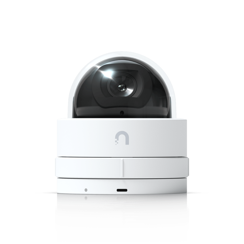 Cámara IP UniFi G5 Domo Ultra, de bajo perfil para interior, 2K (4MPX), ángulo amplio 102.4°, visión nocturna IR hasta 20 mts, detección de eventos, para pared o techo