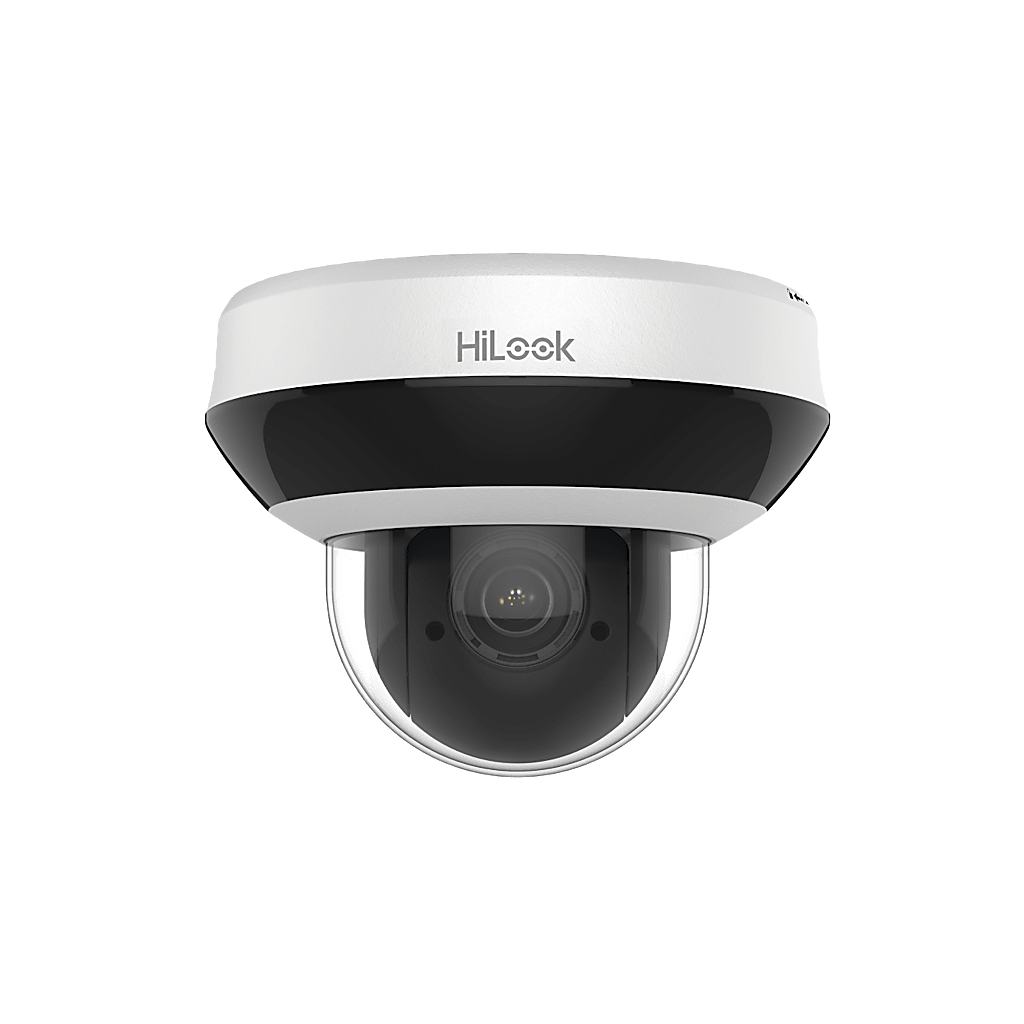 Mini Domo PTZ IP 2 Megapixel / 4X Zoom / H.265+ / 20 mts IR EXIR / WDR 120dB / PoE / IK10 / Exterior IP66 / Ultra Baja Iluminación / Micrófono Integrado / PoE