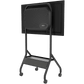 Carro Móvil para Pantalla Plana / 43" a 75"+ Displays / Altura Ajustable 49.8"-65.8" (126.5-167.1 cm) / Capacidad 150 lb (68 kg) / 4 Ruedas Dobles 4" (102 mm) / Gestión de Cableado Interno / Estructura Tubular / Incl