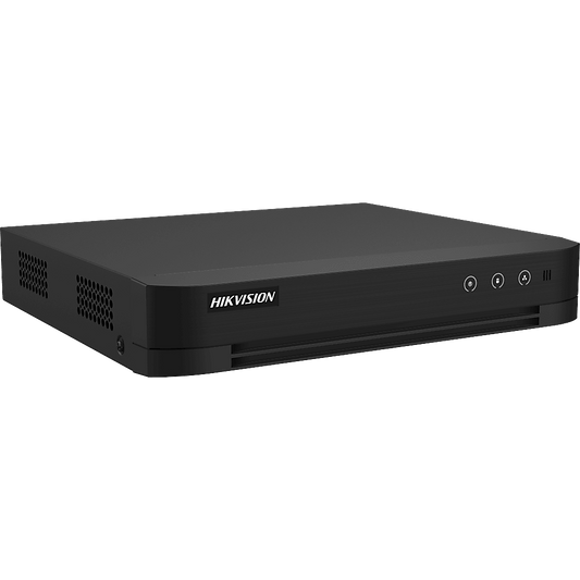 DVR 4 Canales TURBOHD + 4 Canales IP / 8 Megapixel (4K) / Audio Bidireccional / ACUSENSE / 1 Bahía de Disco Duro / Salida de Video en Full HD / H.265+