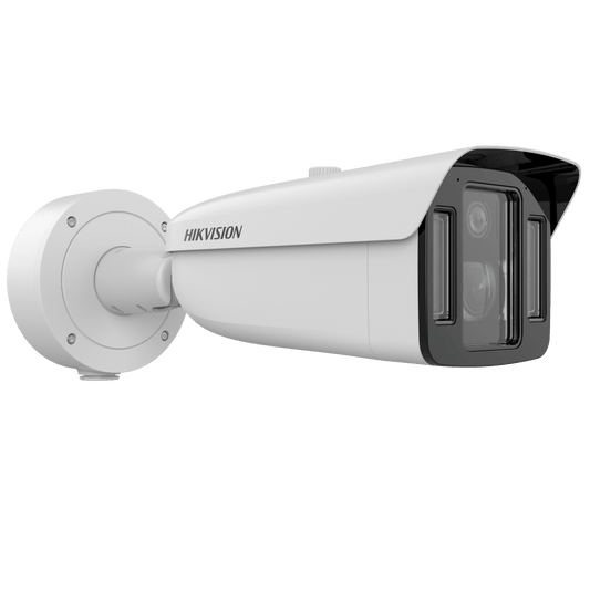 [TandemVu] Bala IP Dual 4 Megapixel (2 Lentes) / Lente Fijo (4 mm / ColorVu) y Lente Mot. (5 a 20 mm / DarkFighter X) / Luz Dual (IR y Luz Blanca) / IP67 / IK10 / Reconocimiento Facial / ACUSENSE / WDR 140 dB / DeepinView / Búsqueda por Atributos