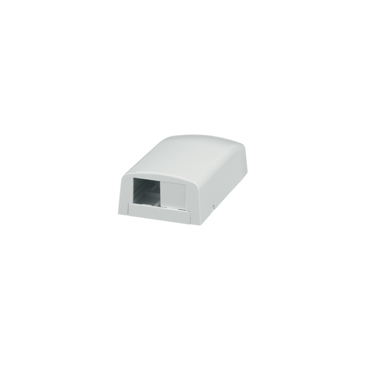 Caja de Montaje en Superficie, Para 2 Módulos Mini-Com, Color Blanco