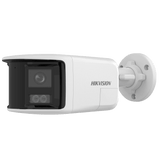 [PROTECCIÓN ACTIVA] Bala IP 6 Megapixel / 2 Lentes de Lente 2.8 mm (Imagen Panorámica 180°) / 30 mts IR / Exterior IP67 / Luz Intermitente y Alerta de Audio / Audio Bidireccional / ACUSENSE / WDR 120 dB / Micro SD